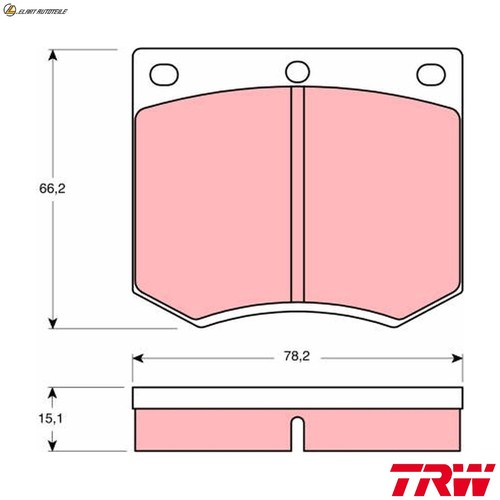 Brake pad set disc - pad,