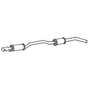 Klarius centre exhaust pipe - centre,