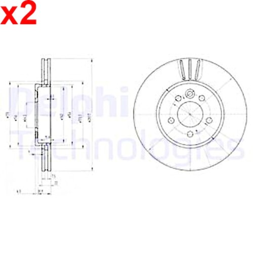 Delphi brake disc for rover - delphi,
