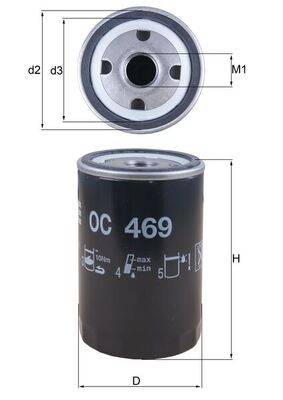 Mahle 469 oil - oc, filter