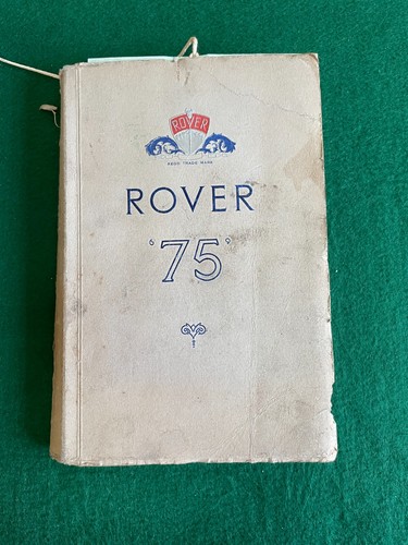 Rover operating instuction - rover, 75